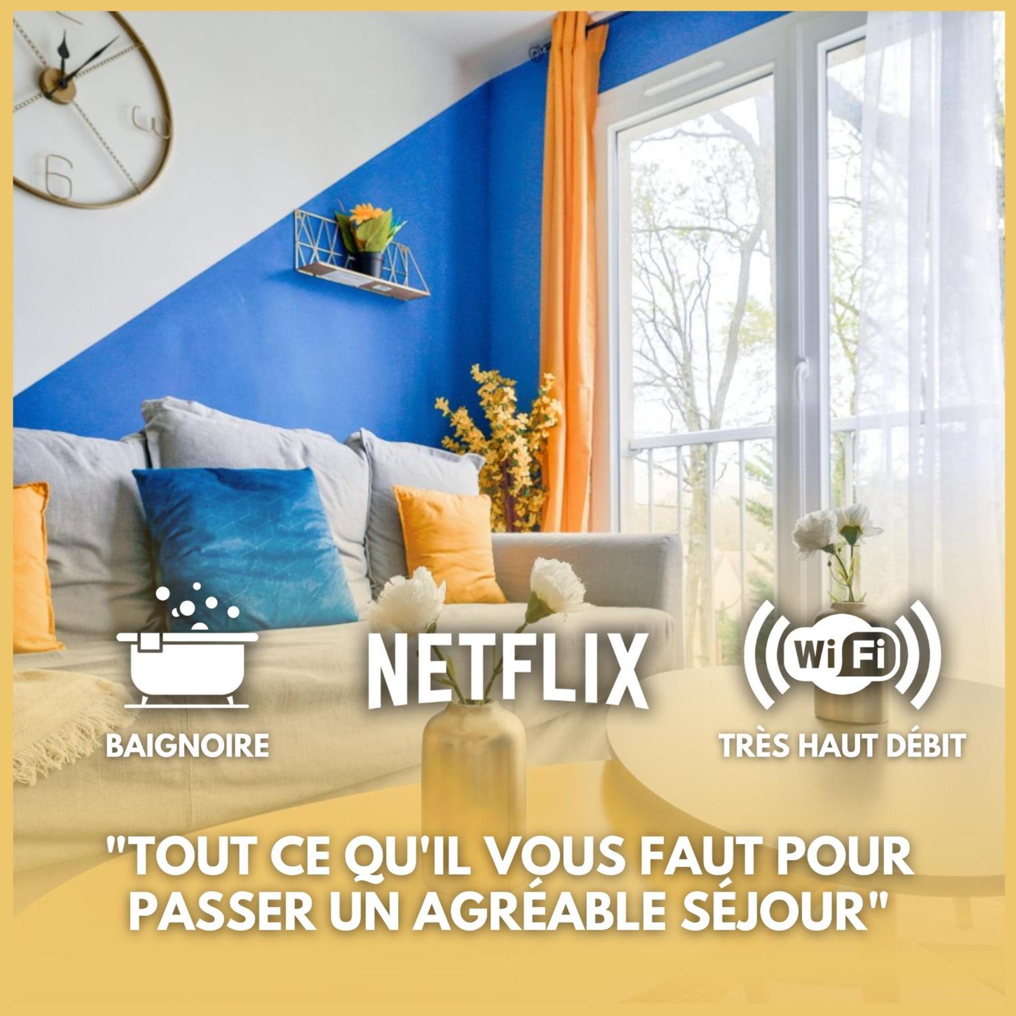 Le Cosy Yellow Appartement Lumineux A 5 Min De La Gare D'Evry Avec Parking Gratuit Courcouronnes Exterior foto