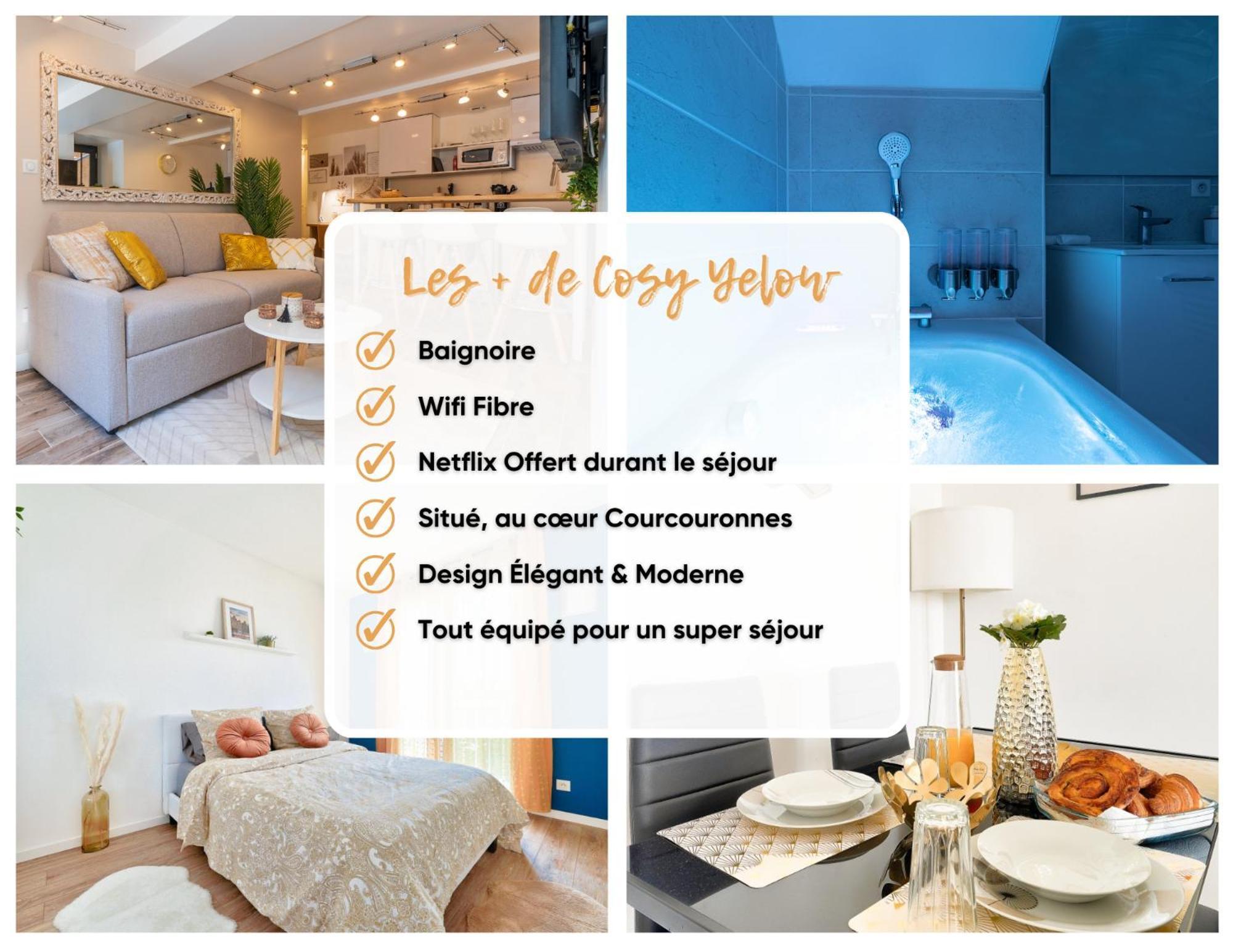 Le Cosy Yellow Appartement Lumineux A 5 Min De La Gare D'Evry Avec Parking Gratuit Courcouronnes Exterior foto