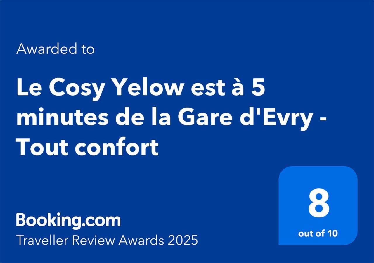 Le Cosy Yellow Appartement Lumineux A 5 Min De La Gare D'Evry Avec Parking Gratuit Courcouronnes Exterior foto